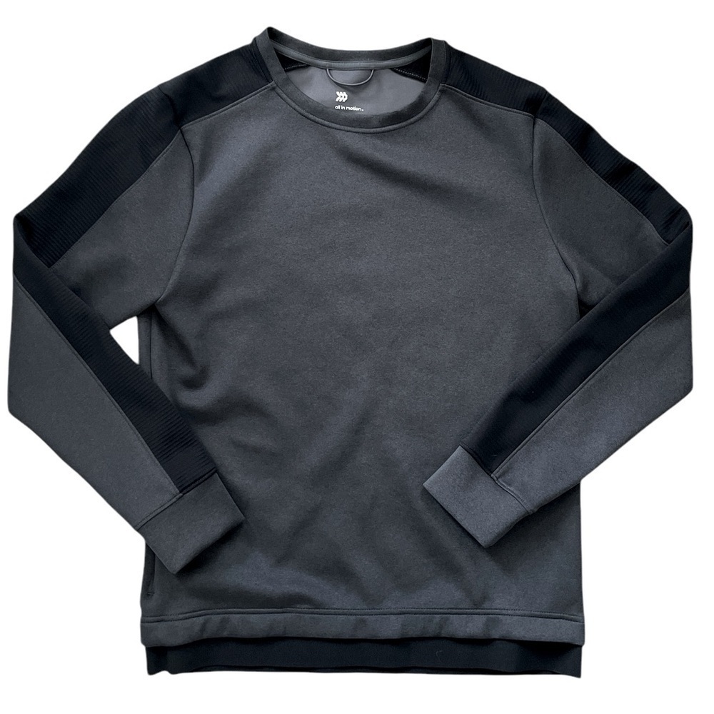 ALL IN MOTION MEN’S HEATHERED GRAY LONG SLEEVE ATHLETIC SHIRT SZ MEDIUM